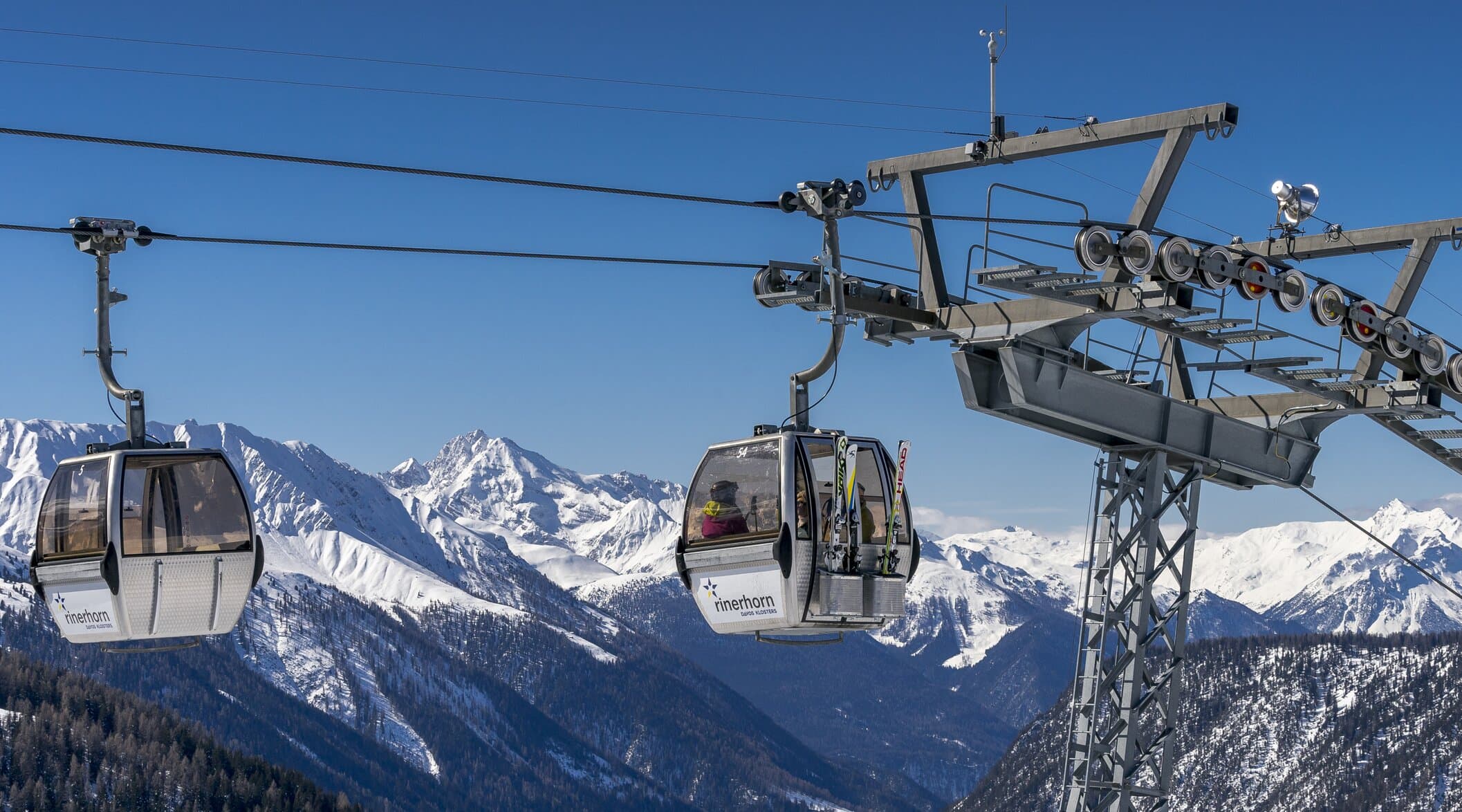 Skifahren auf Rinerhorn, Davos – Bild 1